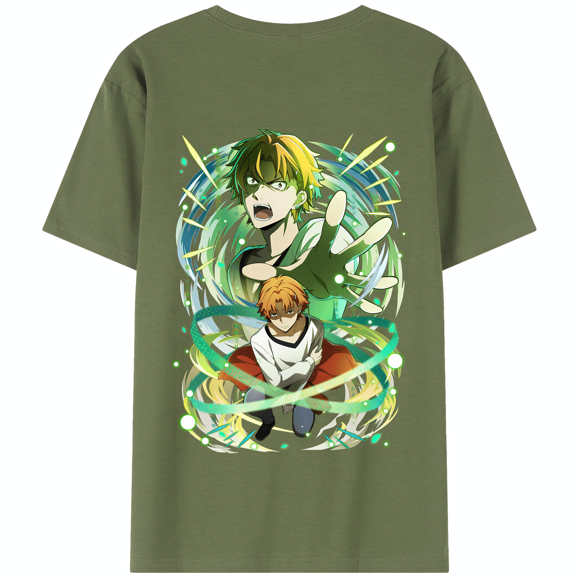 （画像用） 文豪ストレイドッグス Bungo Stray Dogs 綿100％半袖Tシャツ（背面プリント）